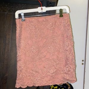 Pink lace Skirt
